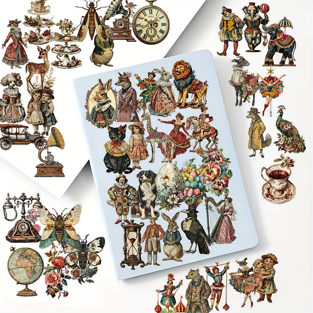 50 British Retro Cartoon Graffiti Stickers for Decoration