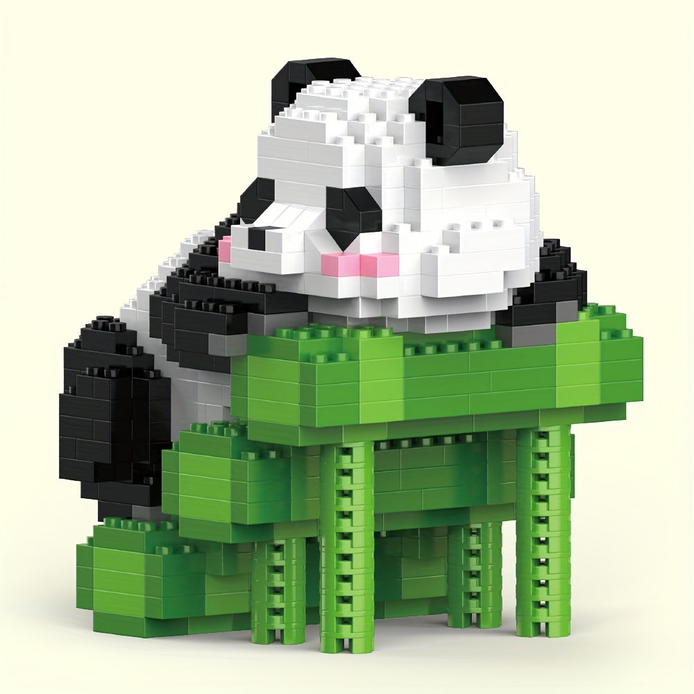 Animal Building Blocks Panda Model Assembled Building Block Toys