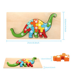 Wooden Montessori Animal Shape Puzzles Toy for Toddlers