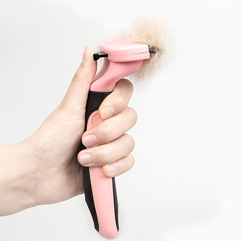 2-in-1 Pet Grooming Comb & Deshedding Tool - for Cats Dogs Puppies
