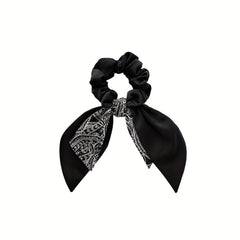 Bow Decor Scarf Scrunchies Candy Hair Rope Sweet Hair Ring
