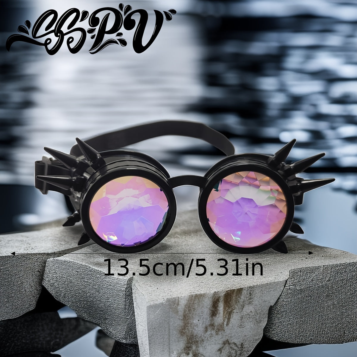 Vintage Windproof Glasses with Elastic Buckle for Men Women