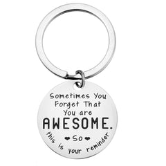 Stainless Steel Key Chain You're Awesome Gift