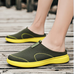 Men's Lightweight Mesh Slip-On Sandals Green