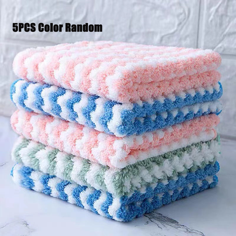 5 10 20 30 Pack Kitchen Dish Cloths Coral Fleece Microfiber Dish Towels