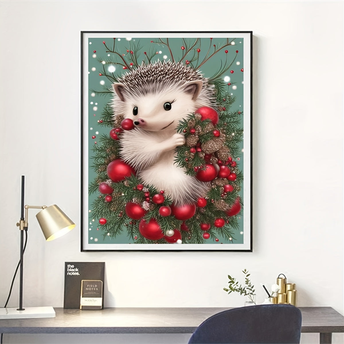 1pc Hedgehog Pattern Canvas Painting Home Wall Art Decoration