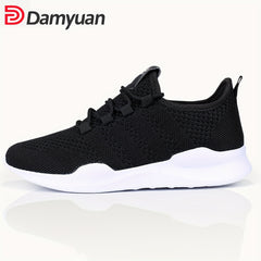 Unisex Woven Running Shoes Lace Up Athletic Shoes