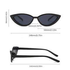 Y2K Cat Eye Sunglasses Clear Candy UV400 Sun Shades for Summer Beach