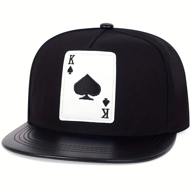 Men's Hip Hop Playing Card PU Leather Baseball Cap