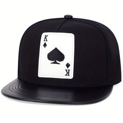 Men's Hip Hop Playing Card PU Leather Baseball Cap