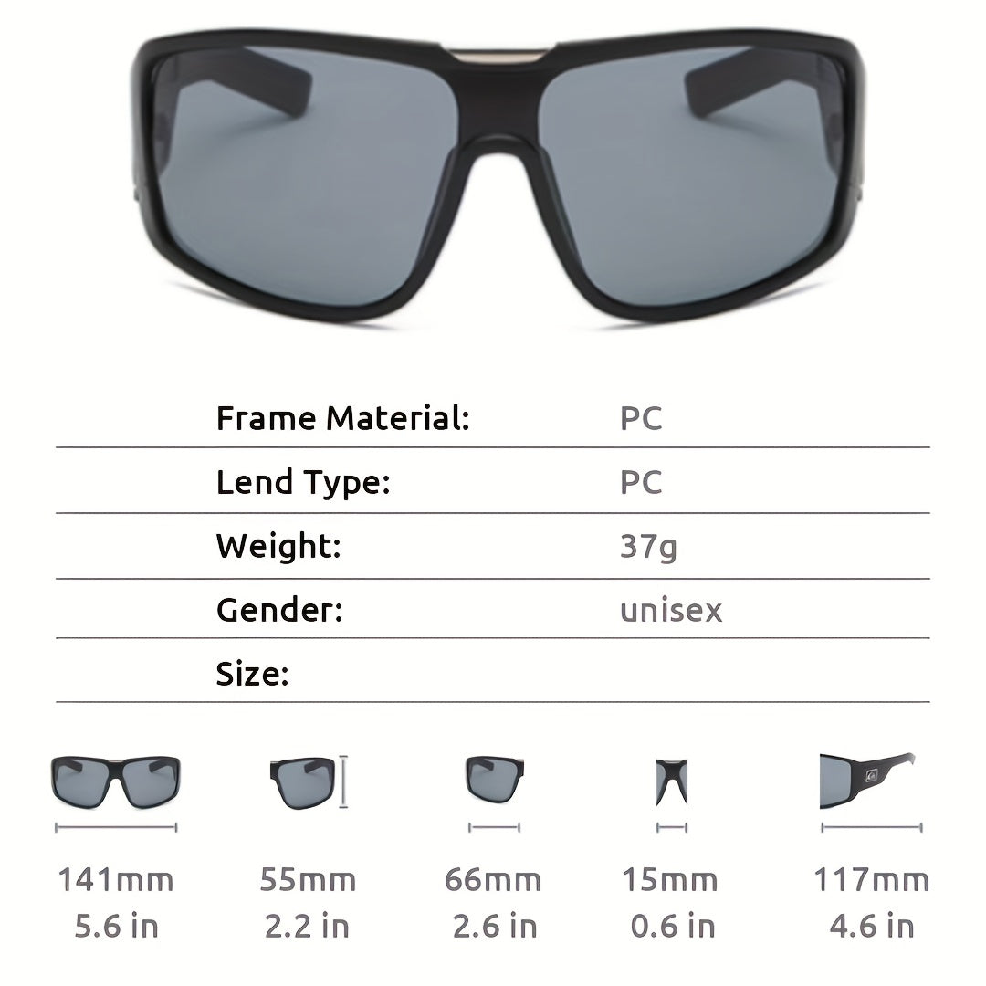 Men's Outdoor Large Frame Sunglasses Sports Cycling Colorful Sunglasses