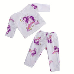 Newborn Doll Pajamas Set for 17-18 inch Dolls, Ages 3-6