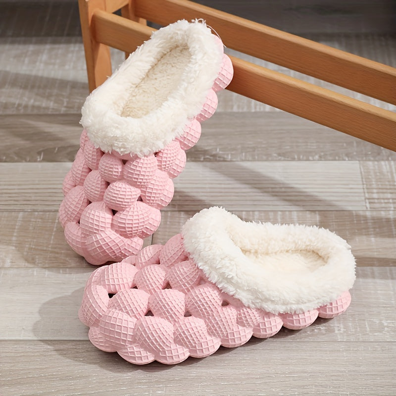 Women's Winter Fleece Anti Slip Slippers Warm Soft Comfortable Outdoor
