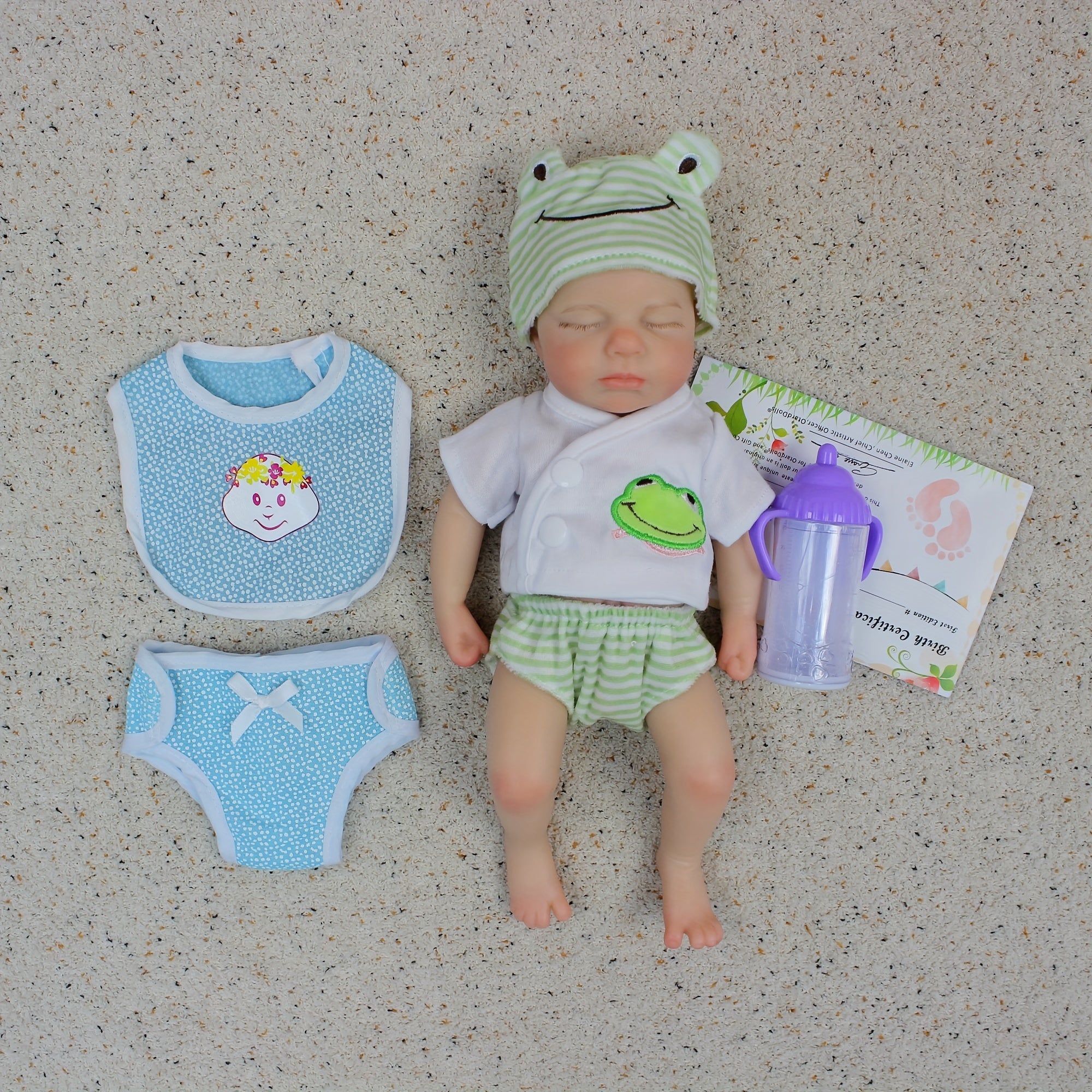 6inch Full Body Silicone Bebe Reborn Doll Lifelike Newborn Doll