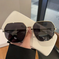 Polygon Metal Sunglasses Gradient UV400 Sun Shades for Summer