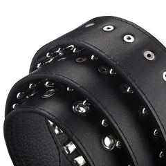 Rivet Bullet Belt Men's Punk Style Clothing Accessory