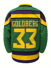 Men's Green Vintage Ice Hockey Jersey Sweatshirt