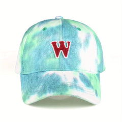 Mature Knitting Chinese Style Tie Dye Baseball Cap for Sunshade Workouts