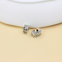 European Silver Plated Safety Bead Clip Stopper Charm Bracelet DIY Jewelry