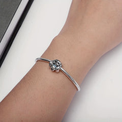 Silver Plated Dog Charm Pendant for DIY Bracelet Jewelry