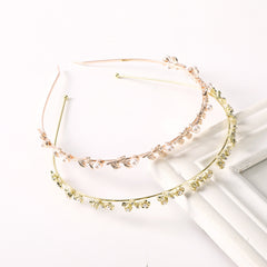 Champagne Crystal Bridal Headpiece Sparkly Greek Goddess Crown