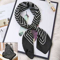 Women's Small Square Scarf Spring Autumn Winter Thin Scarf