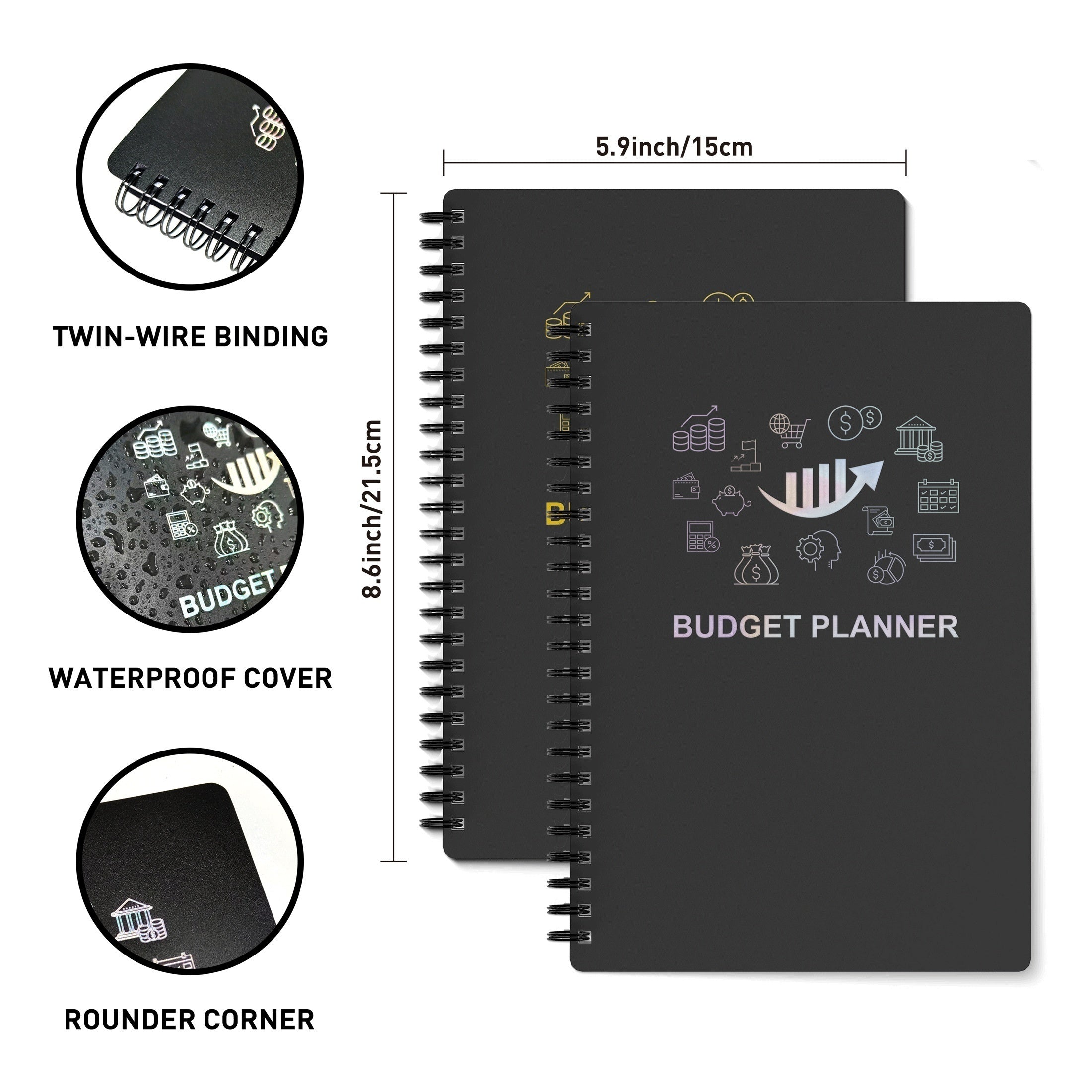 1pc Budget Planner Manage Money Effectively Undated Monthly Finance Organizer