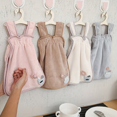 Soft Coral Velvet Hand Wipe Rag Towel Absorbent Soft Towel