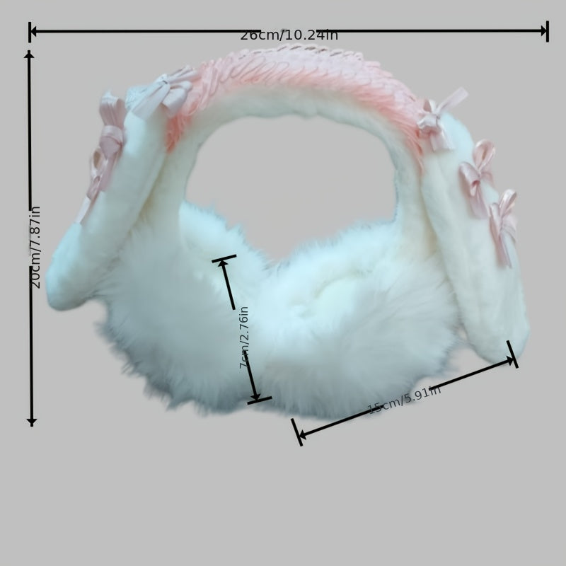 Adorable Bunny Ear Covers Extra Thick Warm Winter Accessories