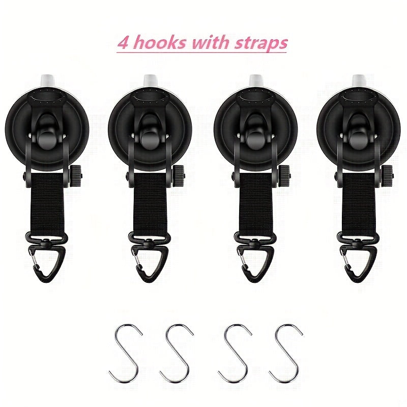 4pcs Rotatable Car Mounts for Outdoor Camping