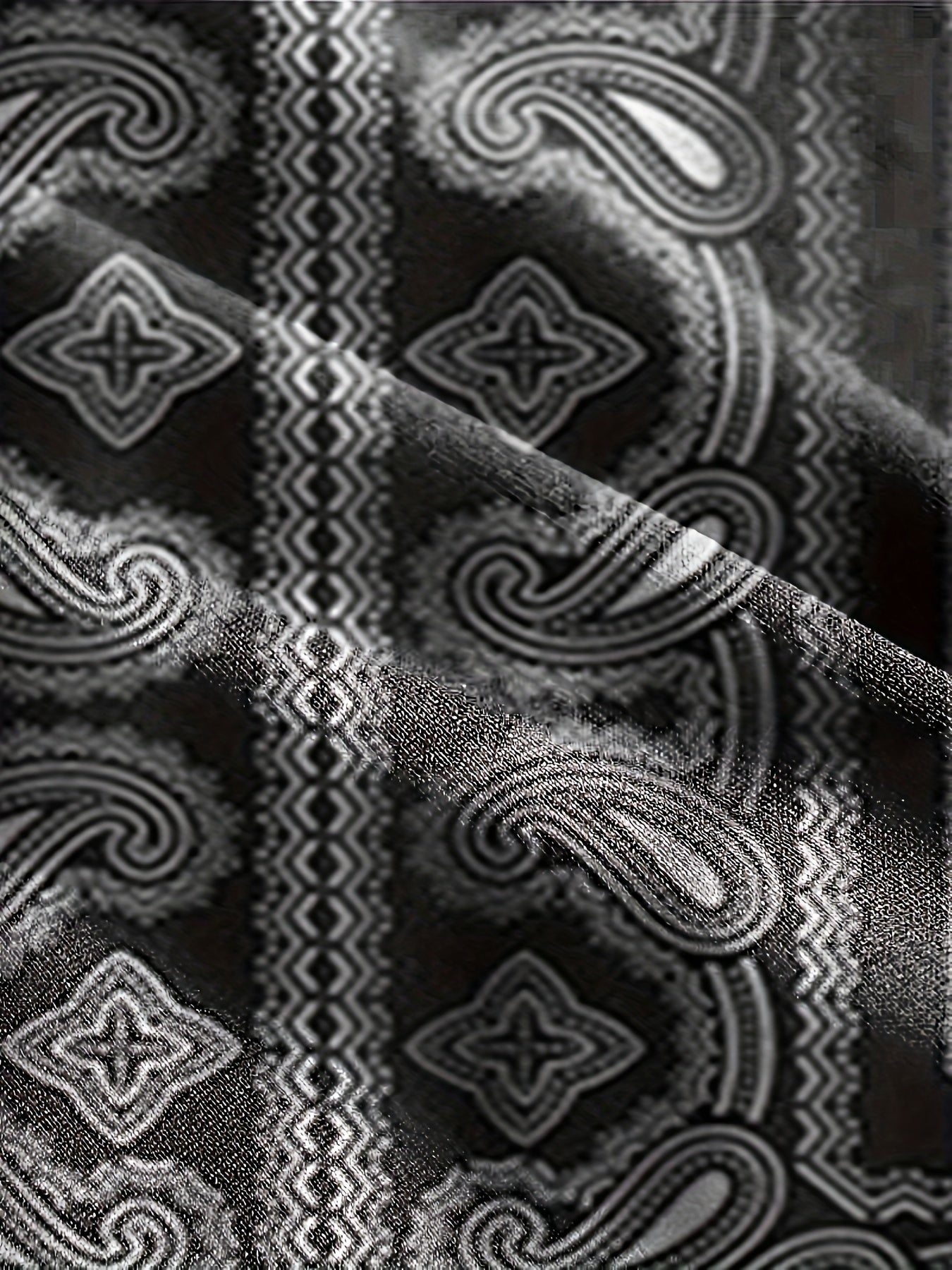 Paisley Pattern Men's 2 Piece T-shirt and Shorts Set
