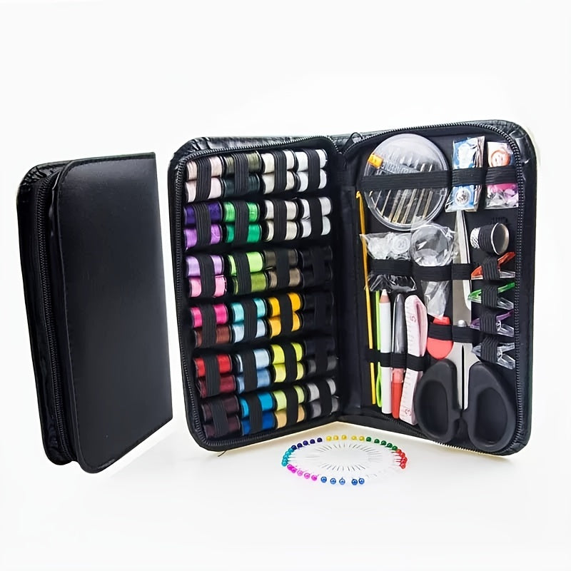 172pcs Sewing Kit Box 48 Thread Rolls Home Travel Craft Set Hand Sewing