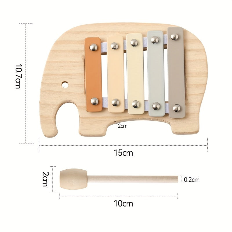 Wooden Elephant Toy Educational Board Multifunctional Toy