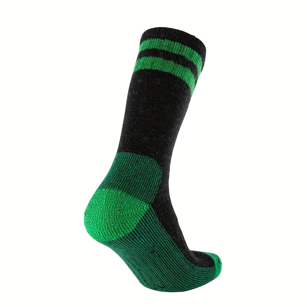 Men's Mid Calf Wool Hiking Socks Moisture Wicking