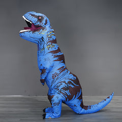 Adult Inflatable Dinosaur Costume Red with Fan - Halloween Christmas Role Play