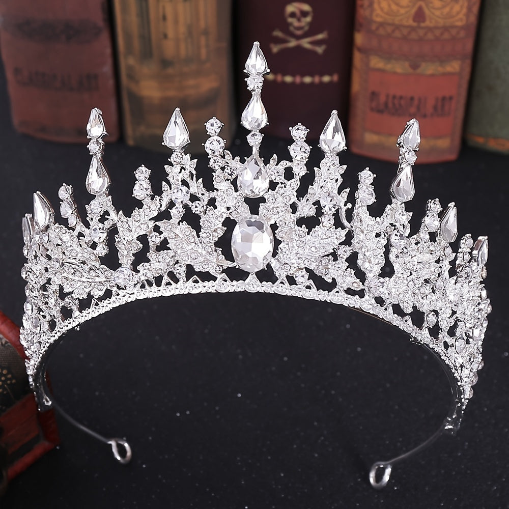 Crystal Wedding Tiara Rhinestone Princess Crown Bridal Costume Jewelry