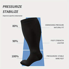  Copper Compression Socks 15-20 mmHg Extra Wide Calf