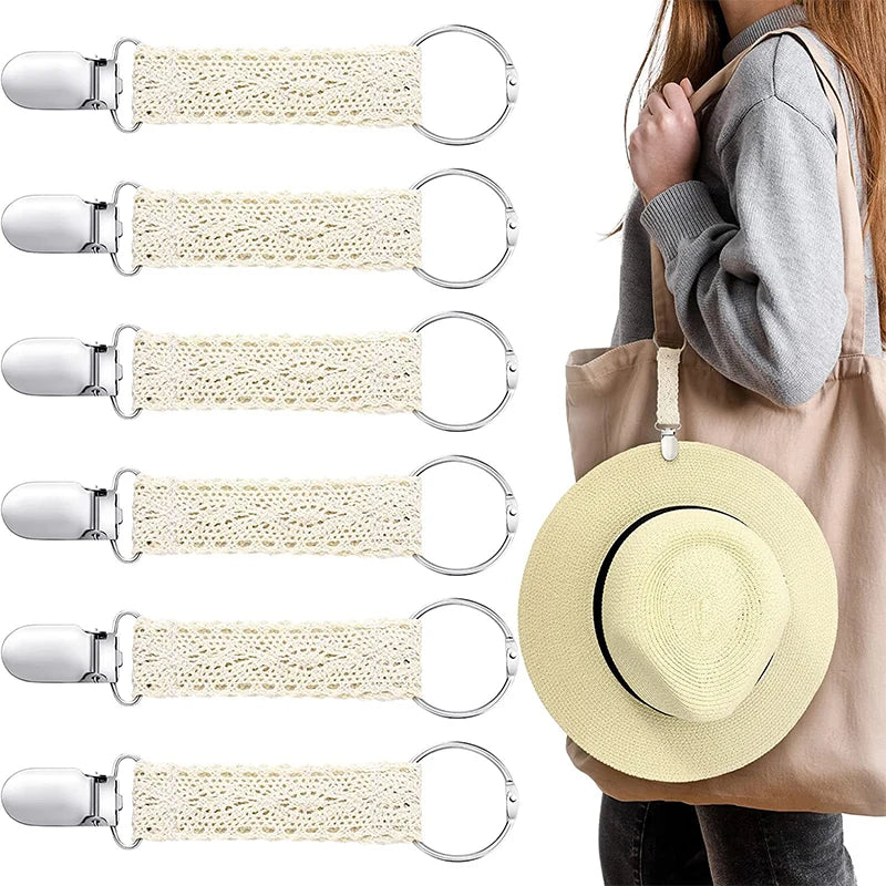 6pcs Hat Clip Luggage Travel Backpack Clips Portable Fixing Outdoor Accessories