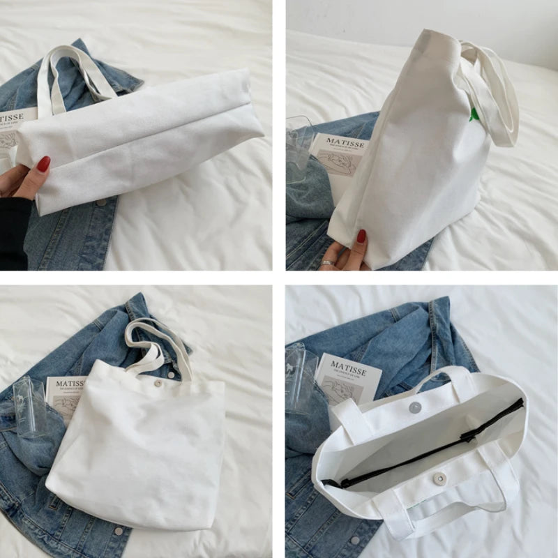 7 Colors Shoulder Bags Women Letter Style Large Capacity Canvas