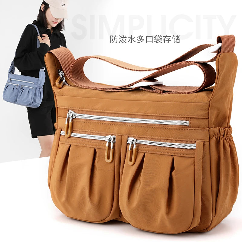 Nylon Waterproof Crossbody Shoulder Bag for Women