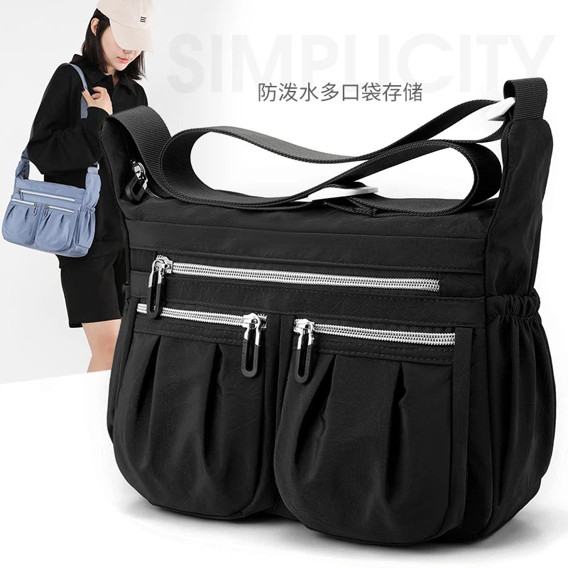 Nylon Waterproof Crossbody Shoulder Bag for Women