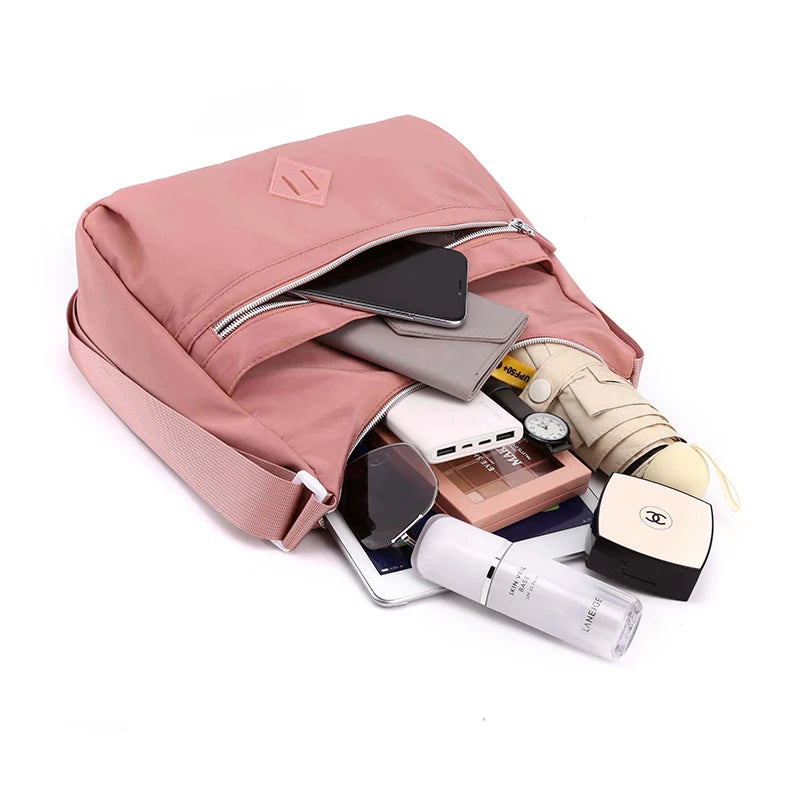 Nylon Waterproof Shoulder Bag for Women Shopping