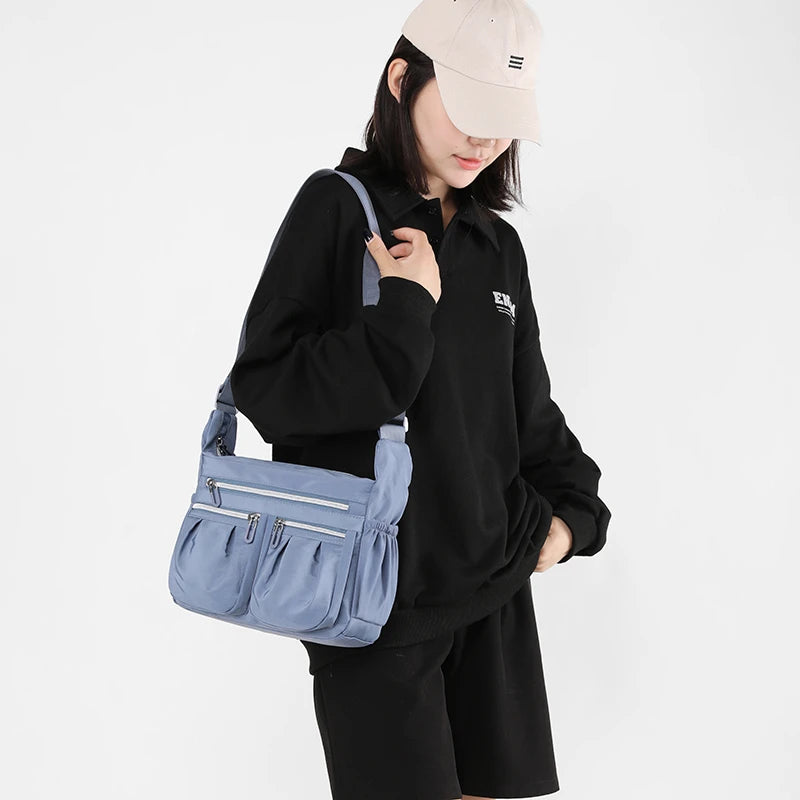 Nylon Waterproof Crossbody Shoulder Bag for Women