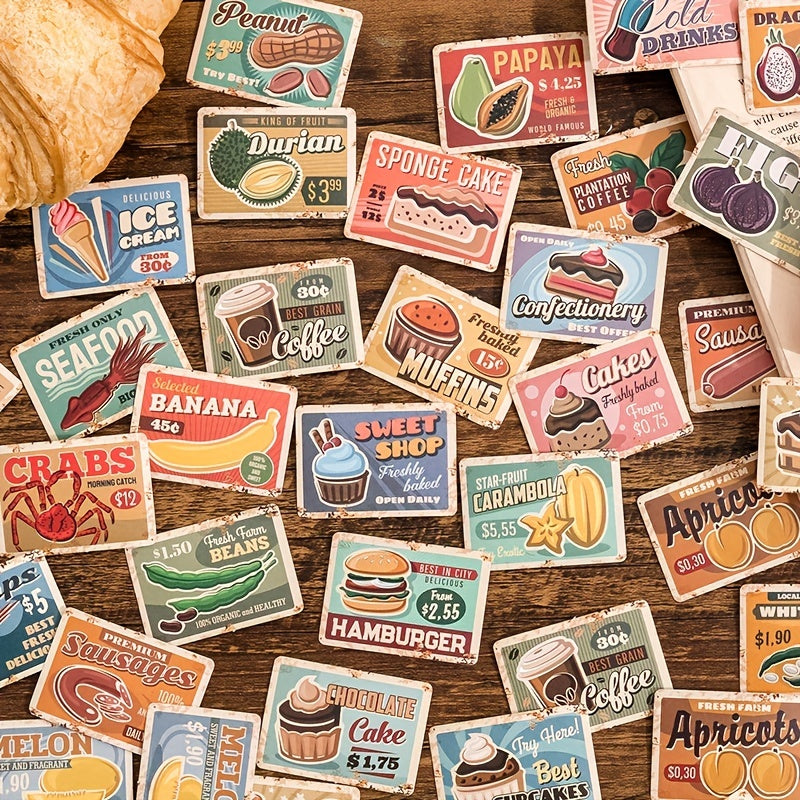 45 Pcs Vintage Washi Stickers Ticket Book Stickers Scrapbooking Journaling Label