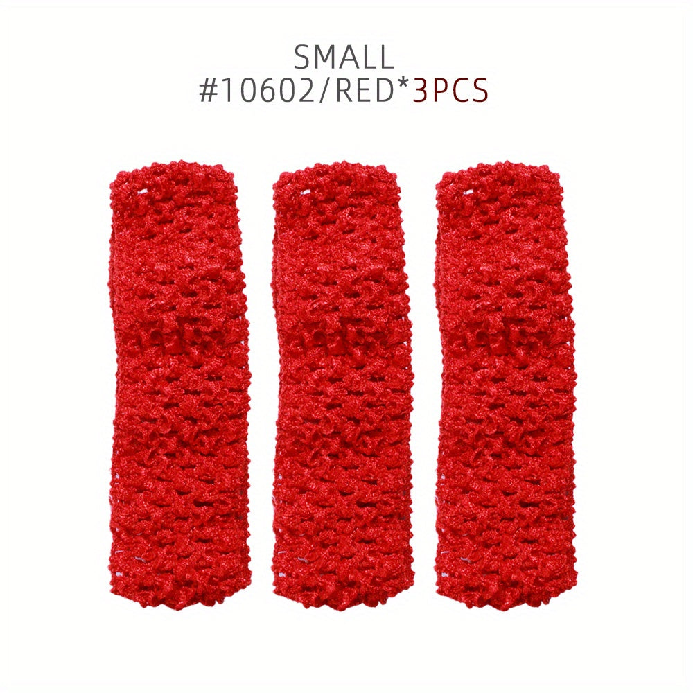 3PCS Knitted Headband Crochet Hair Band for Women Girls