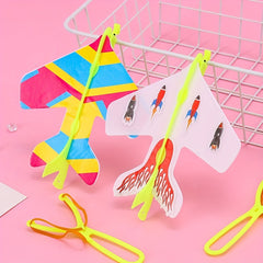 Educational Slingshot Airplane Toy For Kids - Light Plane with Flash
