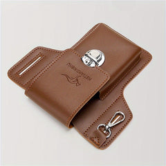 Stylish PU Leather Waist Bag for Men Phone Storage Travel Husband Father Gift