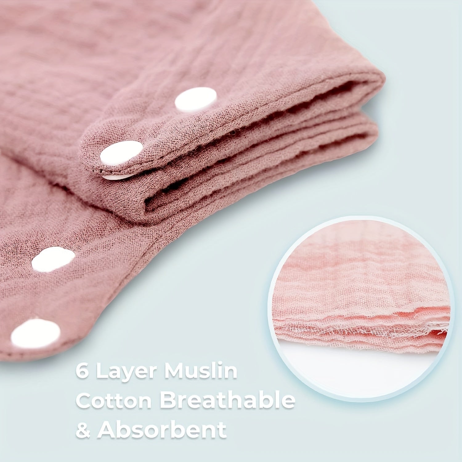 Soft Muslin Baby Bandana Bibs Set for Girls, Absorbent Plain Colors 8 Packs