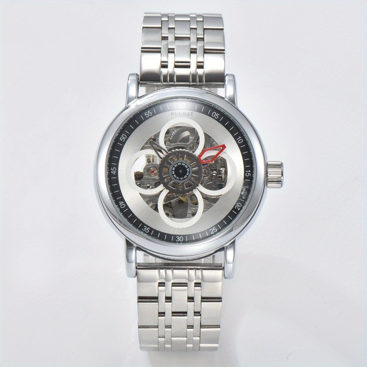 Teenager s Watch Men s Butterfly Double Button Steel Automatic Mechanical Watch