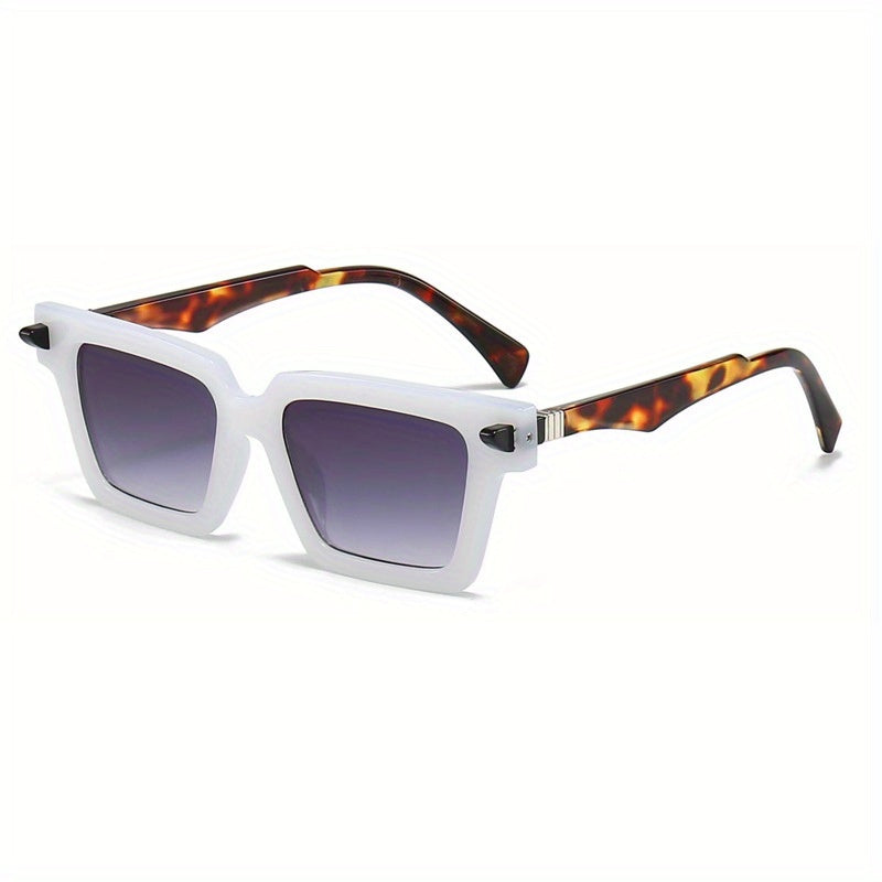 Y2K Square Sunglasses Large Jelly Block UV400 Sun Shades Glasses